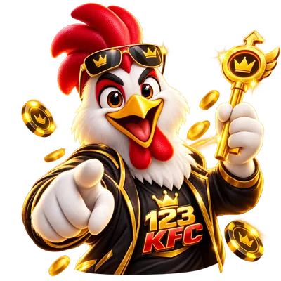 มาสคอตเจ้าไก่ 123KFC ต้อนรับสู่ทางเข้า